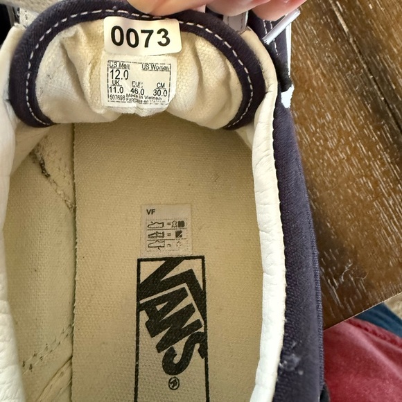 Vans Off The Wall Navy Blue and White Men’s Sneakers/Skate Shoe Size 12 - Picture 12 of 12